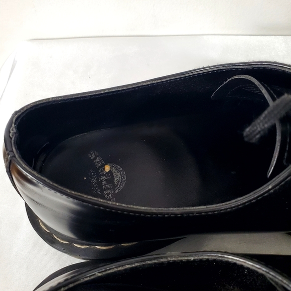 Dr. Martens Mono Smooth Leather Oxford Shoes Unisex M11 W12 - Picture 14 of 16